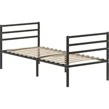 Кровать Домаклево Металика Г3+Г3 90x200 (черный)