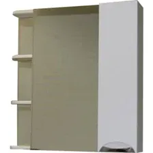 СанитаМебель Шкаф с зеркалом Камелия-12.80 Д3 (правый, белый)