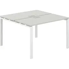 Офисный стол Norden 120х123.8х75 SG.241.SH.63.WH (белый/серый бархат)