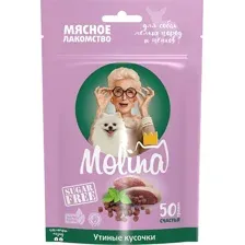 Molina Лакомство для собак Утиные кусочки 50 г