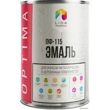 Эмаль LIDA ПФ-115 Optima 2 кг (зеленый)