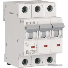 Выключатель автоматический Eaton HL-C103 3P 10A C 4.5кA 3M 194789