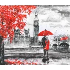 Фотообои листовые Citydecor Лондон акварель 2 (300x254)