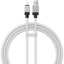 Кабель Baseus CoolPlay Series USB Type-A - Lightning (1 м, белый)