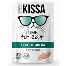 Kissa Пауч для кошек (Кролик в соусе) 75 г х 28 шт