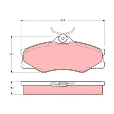 Тормозные колодки дисковые передняя ось TRW GDB399