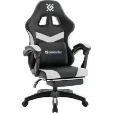 Игровое кресло Defender Runa Pro (черный/белый)