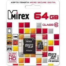 Карта памяти Mirex microSDXC UHS-I (Class 10) 64GB (13613-AD10SD64)