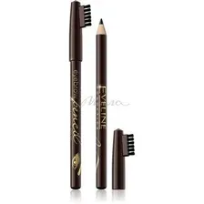 Карандаш для бровей EVELINE Eyebrow Pencil контурный, тон коричневый, 1.4 г