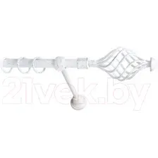 Карниз для штор Lm Decor Вираж 098 1р гладкий (белое золото, 1.6м)