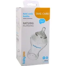 Бутылка антиколиковая NATURAL NURSING 260 мл, 0+, Babyono Бэбионо