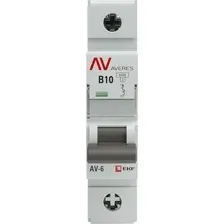 Выключатель автоматический EKF Averes AV-6 1P10A (B) 6kA / mcb6-1-10B-av