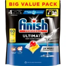 Капсулы для посудомоечных машин Finish Powerball Ultimate AIO Лимон (60шт)