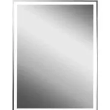 Мебель для ванных комнат Континент Шкаф с зеркалом Mirror Box Black Led 60х80
