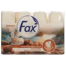 Крем - мыло туалетное Fax миндальное молочко, 4 х 70 г