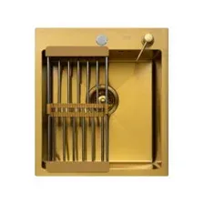 Комплект ARFEKA ECO AR мойка 450*500, коландер, дозатор GOLD