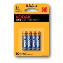 Батарейка AAA LR03-4BL (4 шт) KODAK MAX