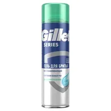 Гель для бритья Gillette TGS Sensitive для чувствительной кожи с экстрактом зеленого чая (200мл)