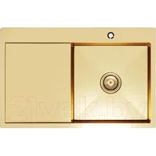 Мойка кухонная Mixline Pro 552919 (золото, с сифоном)