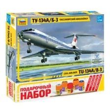 Сборная модель Звезда ТУ-134