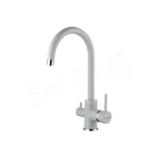 Смеситель для кухонной мойки Paulmark Essen Es213211-310 с подключением к фильтру воды (серый)