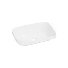 Умывальник Belux Джаз 540 прямоугольник белый матовый Solid Surface (54х38 / белый матовый Solid Surface)