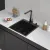 Кухонная мойка ARFEKA ECO AR мойка 450*500, коландер F, дозатор BLACK DECOR