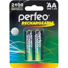 Аккумуляторная батарейка Perfeo Ni-Mh, АА, PF AA2100/2BL, 2 шт