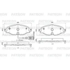 Тормозные колодки дисковые передняя ось PATRON PBP1307