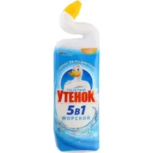 Средство чистящее для унитазов Туалетный утенок 5 в 1, морской, 900 мл