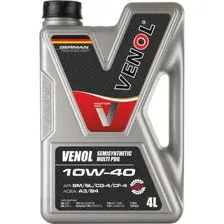 Моторное масло Venol Semisynthetic Multi PDG 10W-40 4л