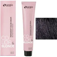Крем-краска для волос Sergio Professional Color&amp;Blonde 4.62 коричневый пурпурный