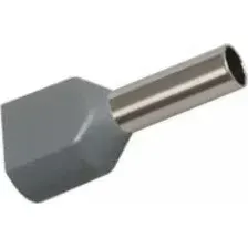 Наконечник-гильза для кабеля General Lighting НГИ2 GNGI-E2-2x4-12 (серый, 100 шт)