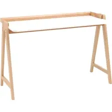 Стол Stool Group Pyramid 118x53 T-002-P (белый/светлое дерево)