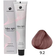 Крем-краска Adricoco Miss Adri 9.2 (100мл, очень светлый блонд фиолетовый)