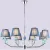 Люстра Ambrella LH75063/8 CH/DB (хром/темно-синий)