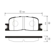 Колодки тормозные дисковые CTR GK1057