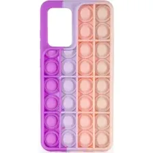 Чехол-накладка Case Pop It для Galaxy A52 (фиолетовый/серый)