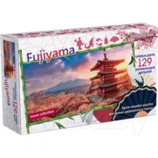 Пазл Нескучные игры Фудзияма. Япония Фигурный деревянный пазл / 8275