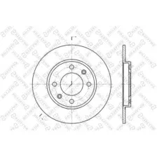 диск тормозной задний Peugeot 206306 Citroen SaxoZX 14-20 91 STELLOX 6020-9947-SX