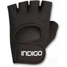 Перчатки для пауэрлифтинга Indigo Sport IN200 (M, черный)