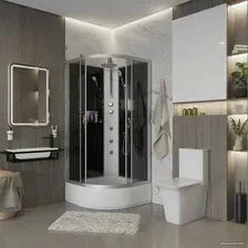 Душевая кабина Niagara NG-3501-14BKTG 90x90