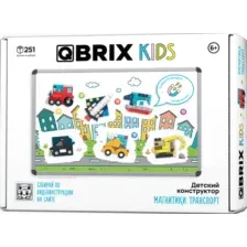 Конструктор QBRIX Kids Магнитики. Транспорт 30091