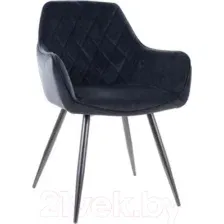 стул кухонный Signal Linea Velvet, черный