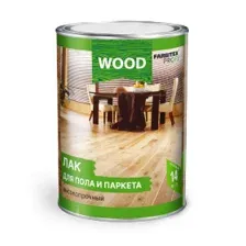 Лак для пола и паркета высокопрочный белый FARBITEX PROFI WOOD,  0,8 л