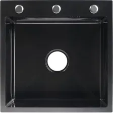 Кухонная мойка Zein Врезная 50x50x20см 11029675 (с сифоном)