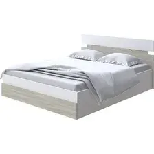 Кровать PROxSON Milton с ПМ 160x200 (белый/ясень шимо светлый)