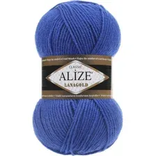 Пряжа для вязания Alize Lanagold 141 (240 м, василек)