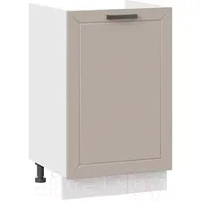 Шкаф напольный Трия Лорас 1Н5М (белый/холст латте)