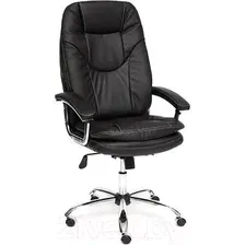 Кресло офисное Tetchair Softy Lux кожзам (черный)